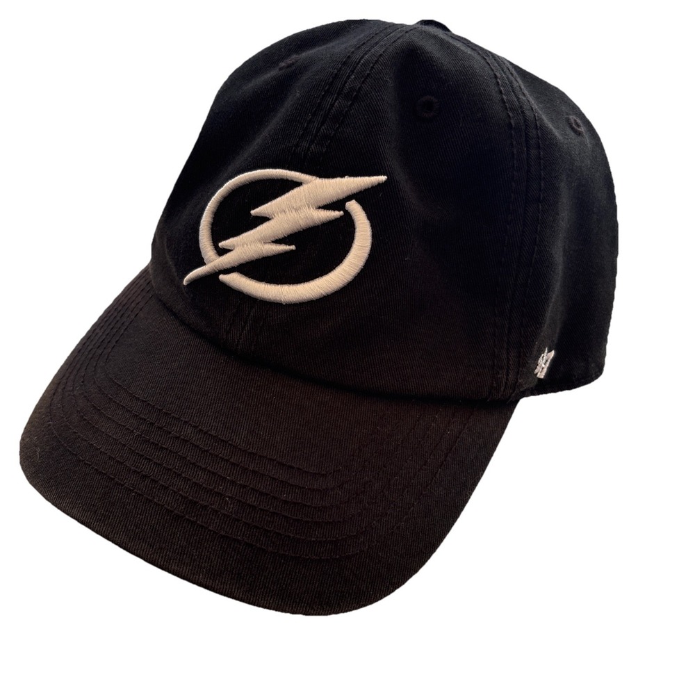 Black Fitted 47 Brand Tampa Bay Lightning Hat Size‎ L